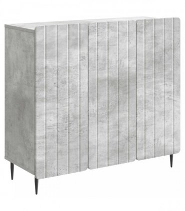 vidaXL Sideboard Concrete Grey 89 x 34.5 x 82 cm Engineered Wood