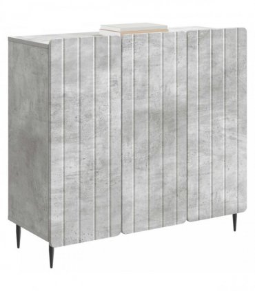 vidaXL Sideboard Concrete Grey 89 x 34.5 x 82 cm Engineered Wood