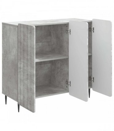 vidaXL Sideboard Concrete Grey 89 x 34.5 x 82 cm Engineered Wood
