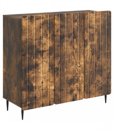vidaXL Sideboard Smoked Oak 89 x 34.5 x 82 cm Engineered Wood