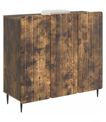 vidaXL Sideboard Smoked Oak 89 x 34.5 x 82 cm Engineered Wood