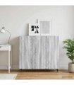 vidaXL Sideboard Grey Sonoma 89 x 34.5 x 82 cm Engineered Wood
