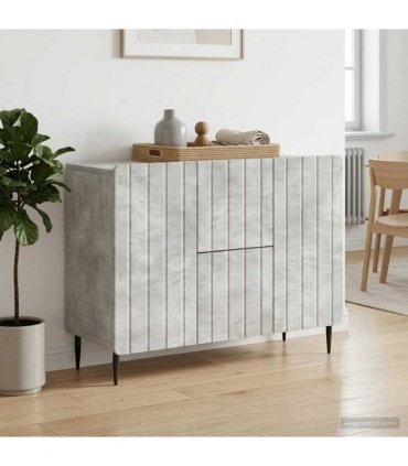 vidaXL Sideboard Concrete Grey 89 x 34.5 x 62 cm Engineered Wood