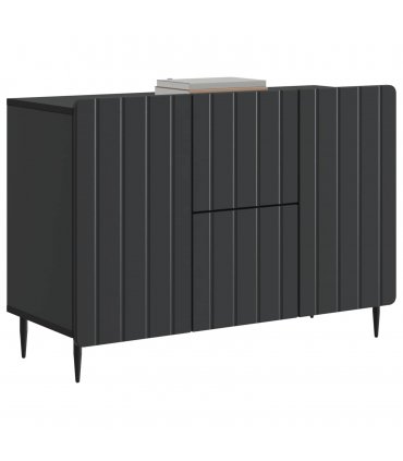 vidaXL Sideboard with Drawer Black 89 x 34.5 x 62 cm Engineered Wood