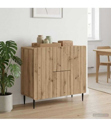 vidaXL Sideboard Artisan Oak 89 x 34.5 x 62 cm Engineered Wood