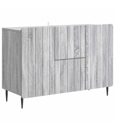 vidaXL Sideboard Grey Sonoma 89 x 34.5 x 62 cm Engineered Wood