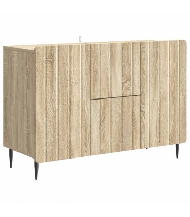 vidaXL Sideboard Sonoma Oak 89 x 34.5 x 62 cm Engineered Wood
