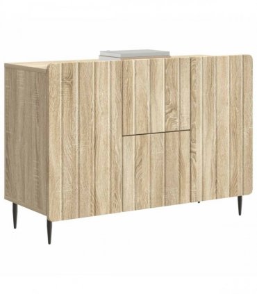 vidaXL Sideboard Sonoma Oak 89 x 34.5 x 62 cm Engineered Wood