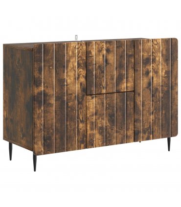 vidaXL Sideboard Smoked Oak 89 x 34.5 x 62 cm Engineered Wood