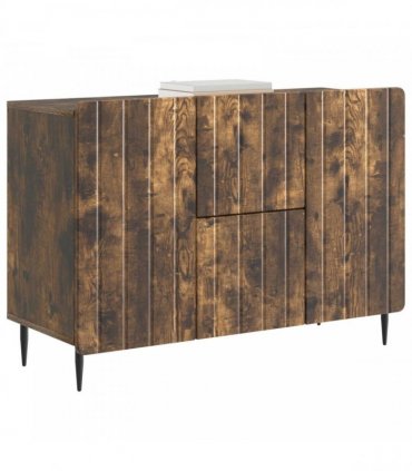 vidaXL Sideboard Smoked Oak 89 x 34.5 x 62 cm Engineered Wood