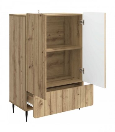 vidaXL Sideboard Artisan Oak 66 x 34.5 x 97 cm Engineered Wood