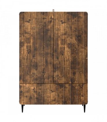 vidaXL Sideboard Smoked Oak 66 x 34.5 x 97 cm Engineered Wood