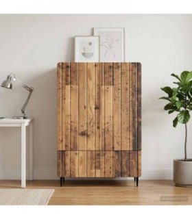 vidaXL Sideboard Old Wood 66 x 34.5 x 97 cm Engineered Wood
