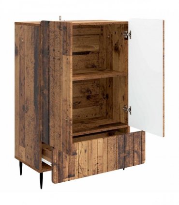 vidaXL Sideboard Old Wood 66 x 34.5 x 97 cm Engineered Wood