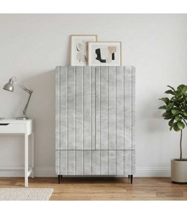 vidaXL Sideboard Concrete Grey 66 x 34.5 x 97 cm Engineered Wood