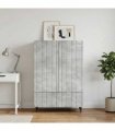 vidaXL Sideboard Concrete Grey 66 x 34.5 x 97 cm Engineered Wood