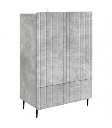 vidaXL Sideboard Concrete Grey 66 x 34.5 x 97 cm Engineered Wood