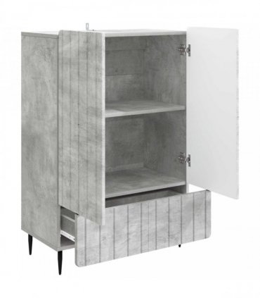 vidaXL Sideboard Concrete Grey 66 x 34.5 x 97 cm Engineered Wood