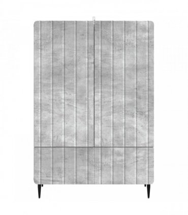 vidaXL Sideboard Concrete Grey 66 x 34.5 x 97 cm Engineered Wood