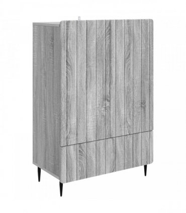 vidaXL Sideboard Grey Sonoma 66 x 34.5 x 97 cm Engineered Wood