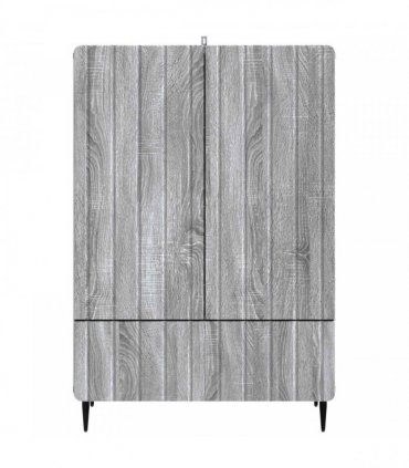 vidaXL Sideboard Grey Sonoma 66 x 34.5 x 97 cm Engineered Wood