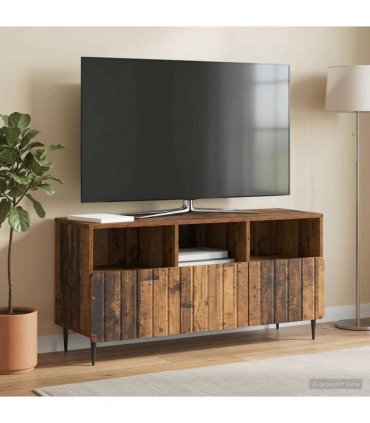 vidaXL TV Cabinet Old Wood 102 x 34.5 x 50 cm Engineered Wood — V0672158301