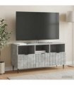 vidaXL TV Cabinet Concrete Grey 102 x 34.5 x 50 cm Engineered Wood — V0672158302