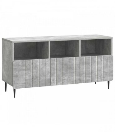 vidaXL TV Cabinet Concrete Grey 102 x 34.5 x 50 cm Engineered Wood — V0672158302