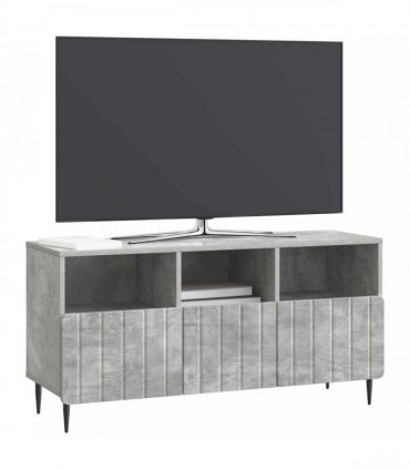vidaXL TV Cabinet Concrete Grey 102 x 34.5 x 50 cm Engineered Wood — V0672158302