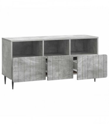 vidaXL TV Cabinet Concrete Grey 102 x 34.5 x 50 cm Engineered Wood — V0672158302
