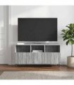 vidaXL TV Cabinet Grey Sonoma 102 x 34.5 x 50 cm Engineered Wood — V0672158303
