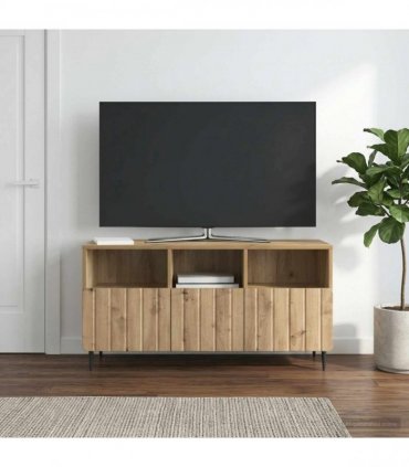 vidaXL TV Cabinet Artisan Oak 102 x 34.5 x 50 cm Engineered Wood — V0672158304