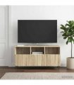 vidaXL TV Cabinet Sonoma Oak 102 x 34.5 x 50 cm Engineered Wood — V0672158305