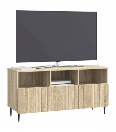 vidaXL TV Cabinet Sonoma Oak 102 x 34.5 x 50 cm Engineered Wood — V0672158305