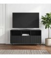 vidaXL TV Cabinet with Drawer Black 102 x 34.5 x 50 cm Engineered Wood — V0672158306