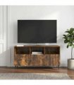 vidaXL TV Cabinet Smoked Oak 102 x 34.5 x 50 cm Engineered Wood — V0672158308