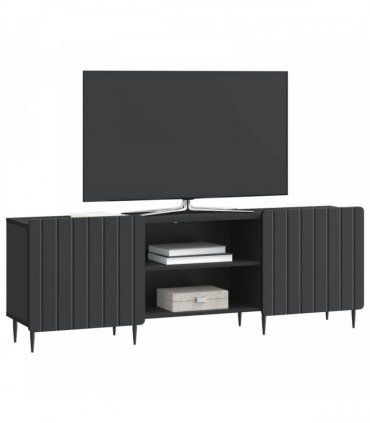 vidaXL TV Cabinet Black 150 x 31 x 52 cm Engineered Wood