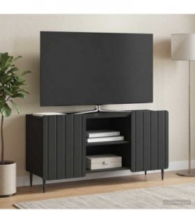 vidaXL TV Cabinet Black 102 x 34.5 x 52 cm Engineered Wood