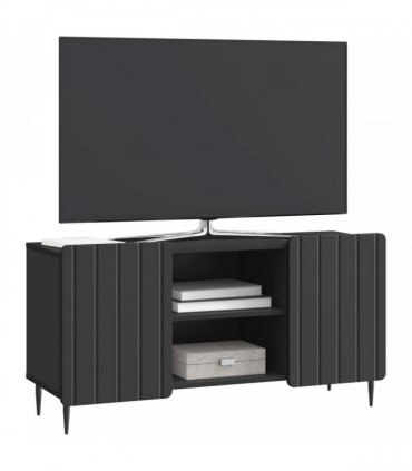 vidaXL TV Cabinet Black 102 x 34.5 x 52 cm Engineered Wood