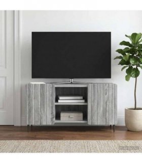 vidaXL TV Cabinet Grey Sonoma 102 x 34.5 x 52 cm Engineered Wood