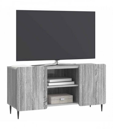 vidaXL TV Cabinet Grey Sonoma 102 x 34.5 x 52 cm Engineered Wood