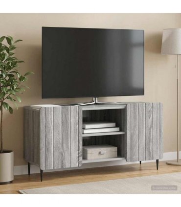 vidaXL TV Cabinet Grey Sonoma 102 x 34.5 x 52 cm Engineered Wood