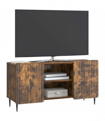 vidaXL TV Cabinet Smoked Oak 102 x 34.5 x 52 cm Engineered Wood