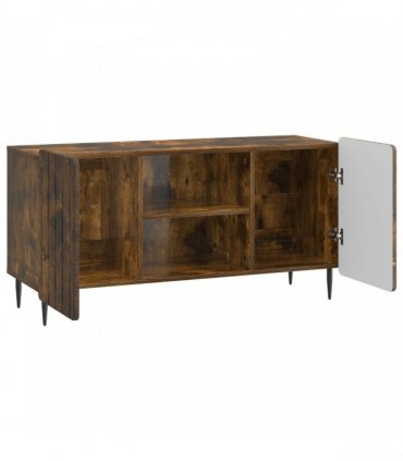 vidaXL TV Cabinet Smoked Oak 102 x 34.5 x 52 cm Engineered Wood