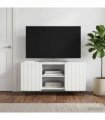 vidaXL TV Cabinet High Gloss White 102 x 34.5 x 52 cm Engineered Wood