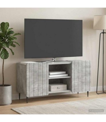 vidaXL TV Cabinet Concrete Grey 102 x 34.5 x 52 cm Engineered Wood