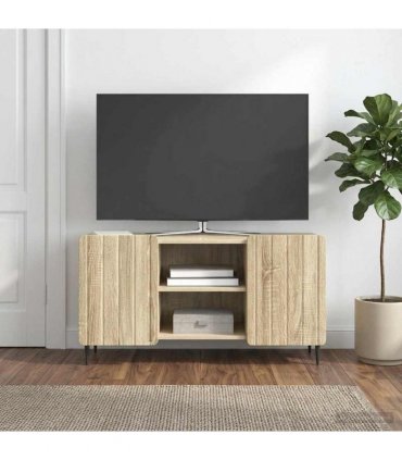vidaXL TV Cabinet Sonoma Oak 102 x 34.5 x 52 cm Engineered Wood