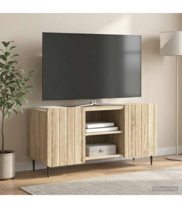 vidaXL TV Cabinet Sonoma Oak 102 x 34.5 x 52 cm Engineered Wood