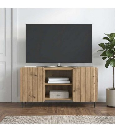 vidaXL TV Cabinet Artisan Oak 102 x 34.5 x 52 cm Engineered Wood