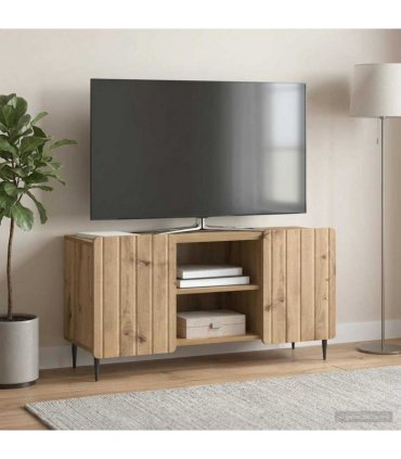 vidaXL TV Cabinet Artisan Oak 102 x 34.5 x 52 cm Engineered Wood